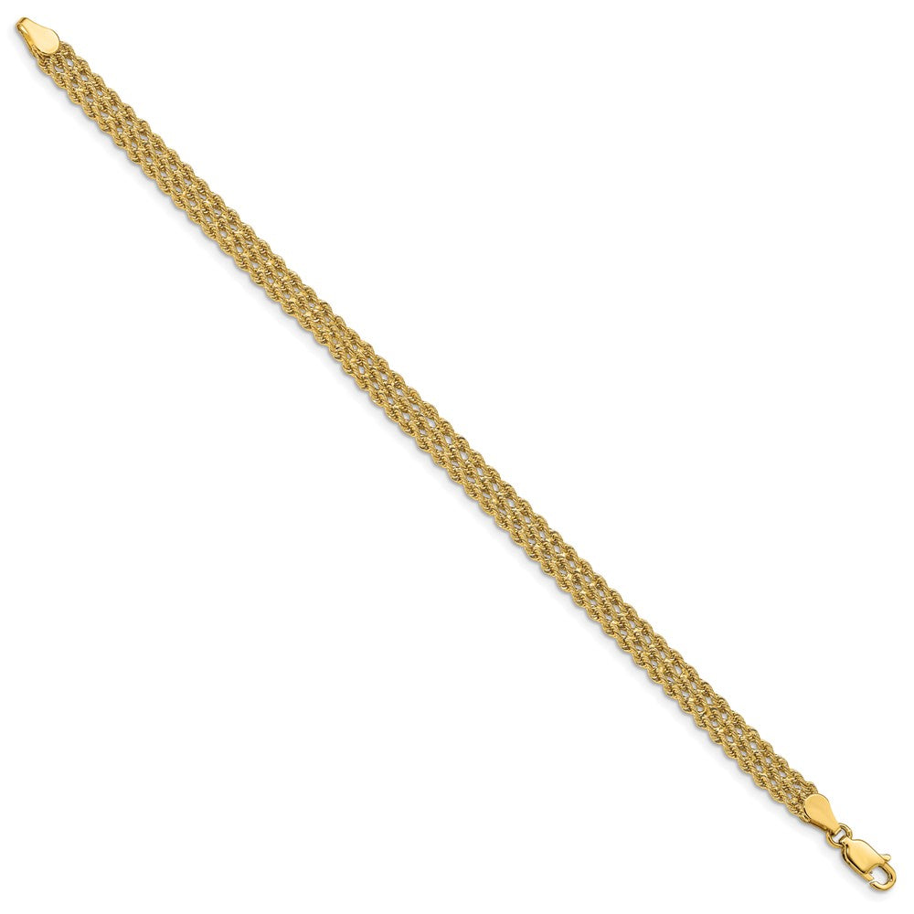 Wide Triple Strand Rope Bracelet - WBC