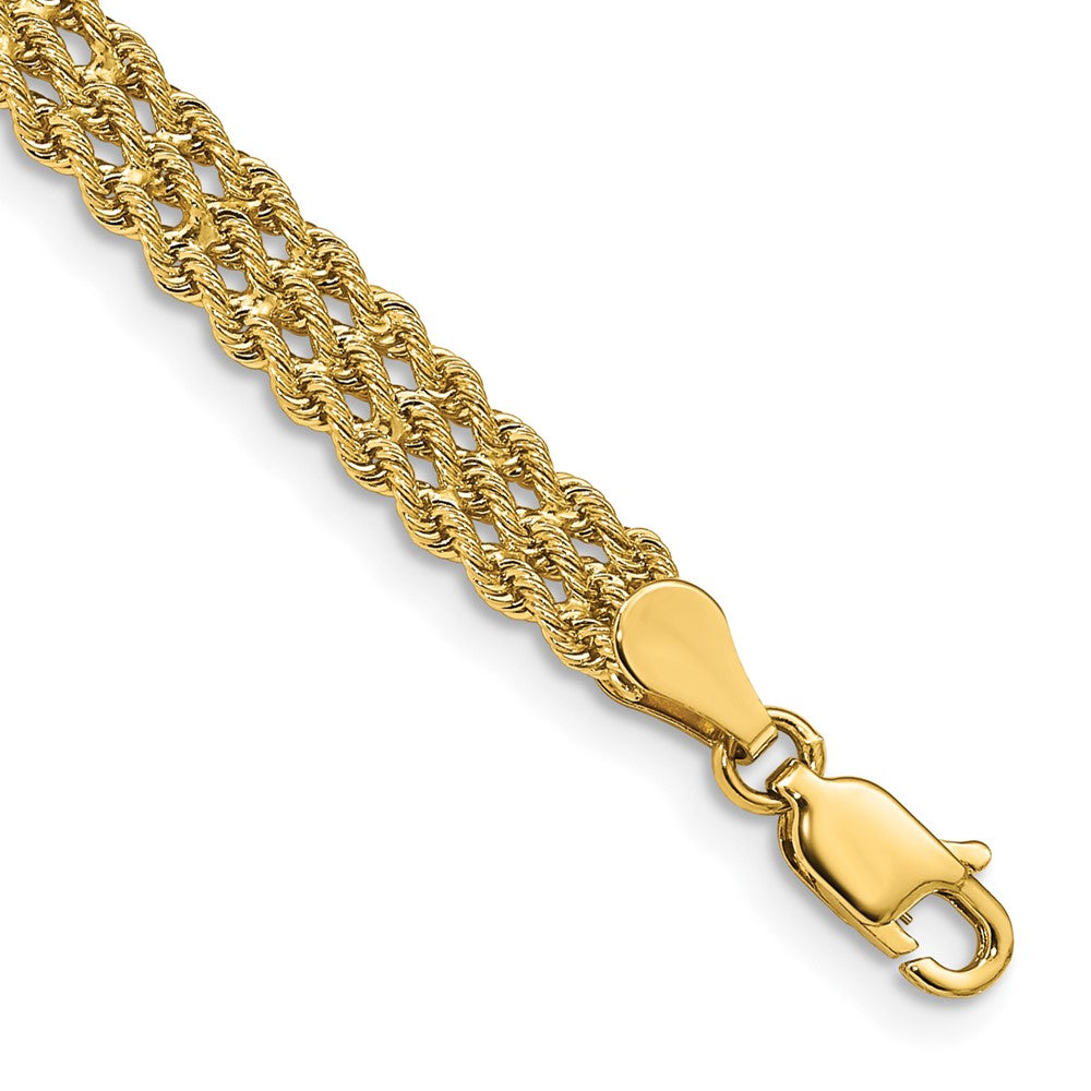 Wide Triple Strand Rope Bracelet - WBC