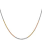 Tri-colored Diamond-cut Rope with Lobster Clasp Chain - WBC