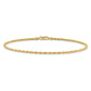 Diamond-cut Rope with Lobster Clasp Anklet - WBC