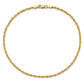 Diamond-cut Rope with Lobster Clasp Anklet - WBC