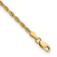 Diamond-cut Rope with Lobster Clasp Anklet - WBC
