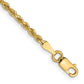 Diamond-cut Rope with Lobster Clasp Anklet - WBC