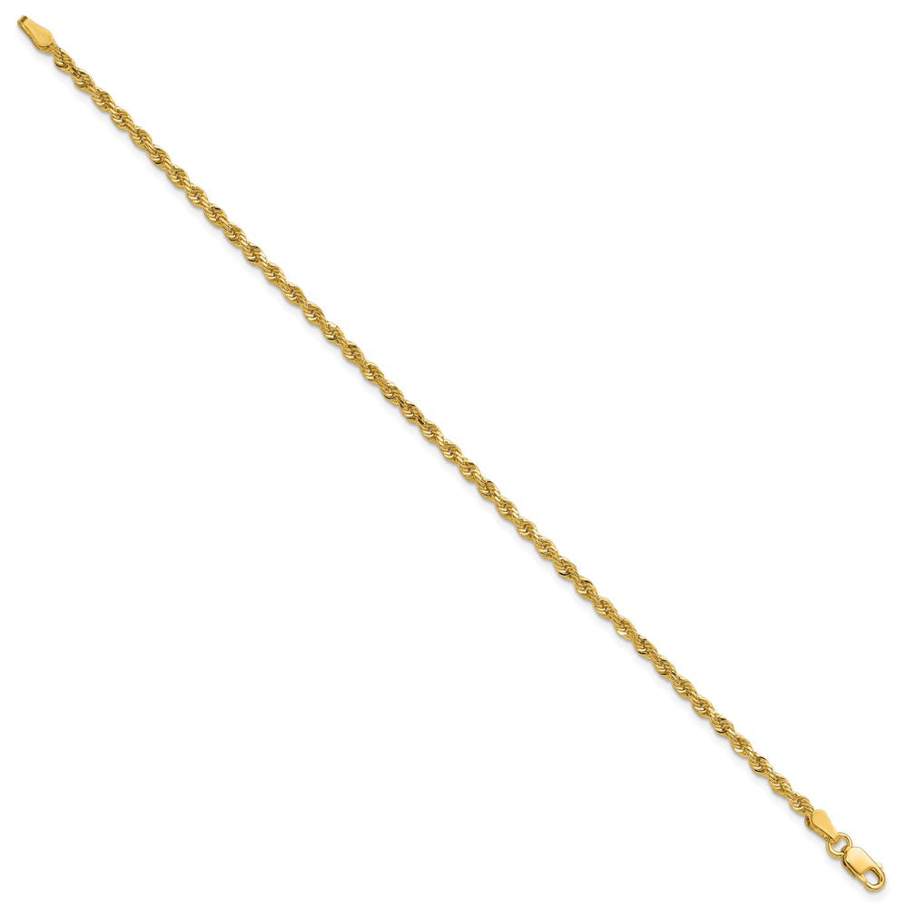 Diamond-cut Rope with Lobster Clasp Anklet - WBC