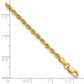 Diamond-cut Rope with Lobster Clasp Anklet - WBC