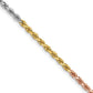 Tri-colored Diamond-cut Rope with Lobster Clasp Chain - WBC