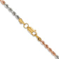 Tri-color Diamond-cut Rope Chain - WBC