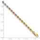 Tri-colored Diamond-cut Rope with Lobster Clasp Chain - WBC
