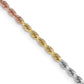 Tri-colored Diamond-cut Rope with Lobster Clasp Chain - WBC