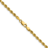 14k Yellow Gold Rope Chain 22 inch - view 3