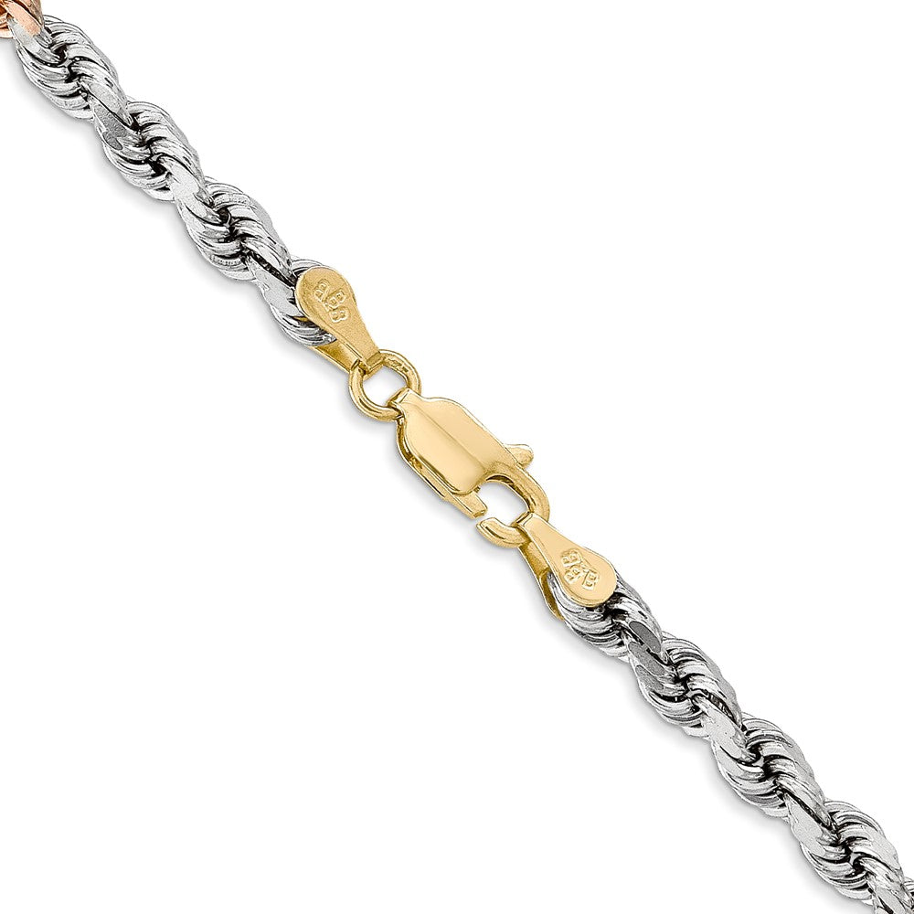Tri-color Diamond-cut Rope Chain - WBC