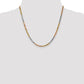 Tri-colored Diamond-cut Rope with Lobster Clasp Chain - WBC