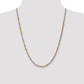 Tri-colored Diamond-cut Rope with Lobster Clasp Chain - WBC
