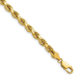 14K 16 inch 4.5mm Diamond-cut Rope with Lobster Clasp Chain -WBC