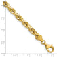 Diamond-cut Rope with Fancy Lobster Clasp Chain - WBC
