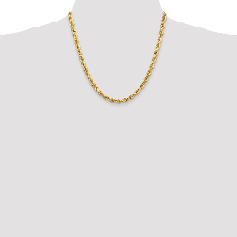 Diamond-cut Rope with Fancy Lobster Clasp Chain - WBC
