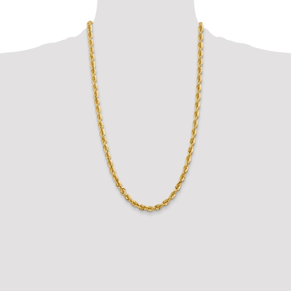 Diamond-cut Rope with Fancy Lobster Clasp Chain - WBC
