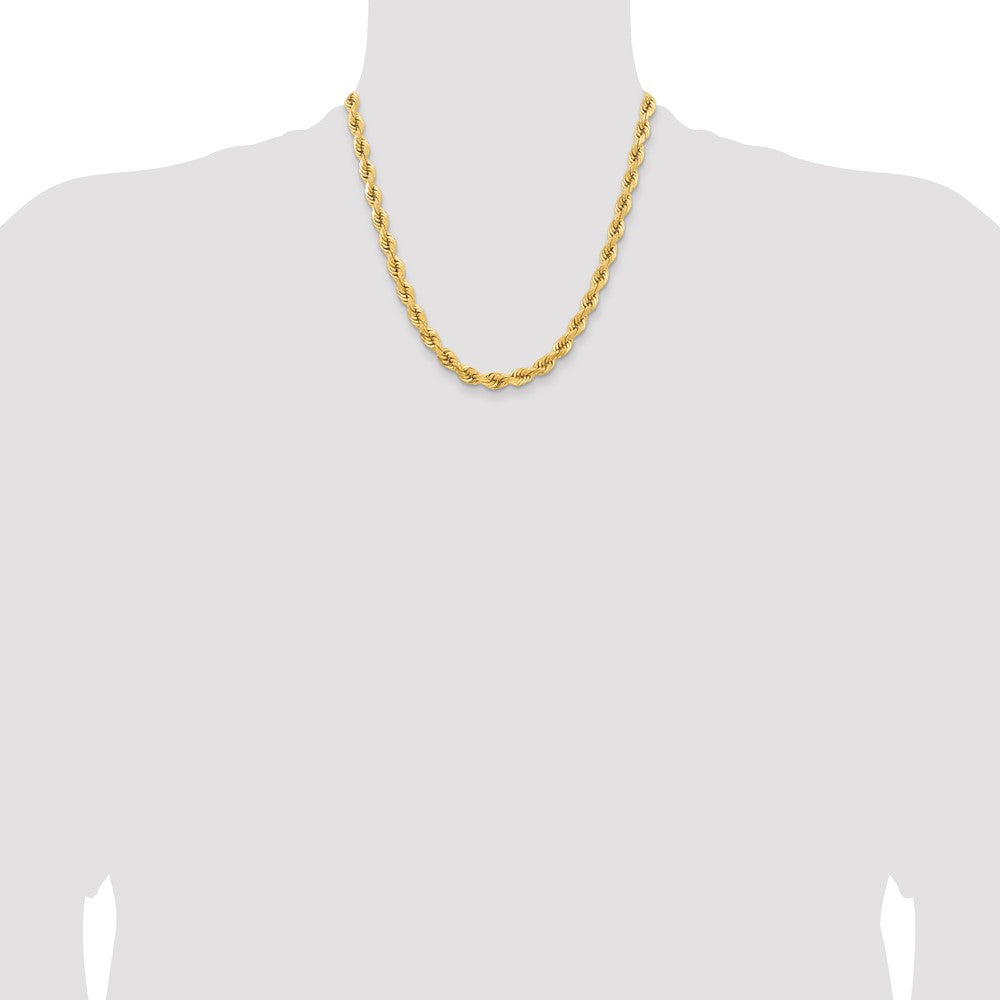 Diamond-cut Rope with Fancy Lobster Clasp Chain - WBC
