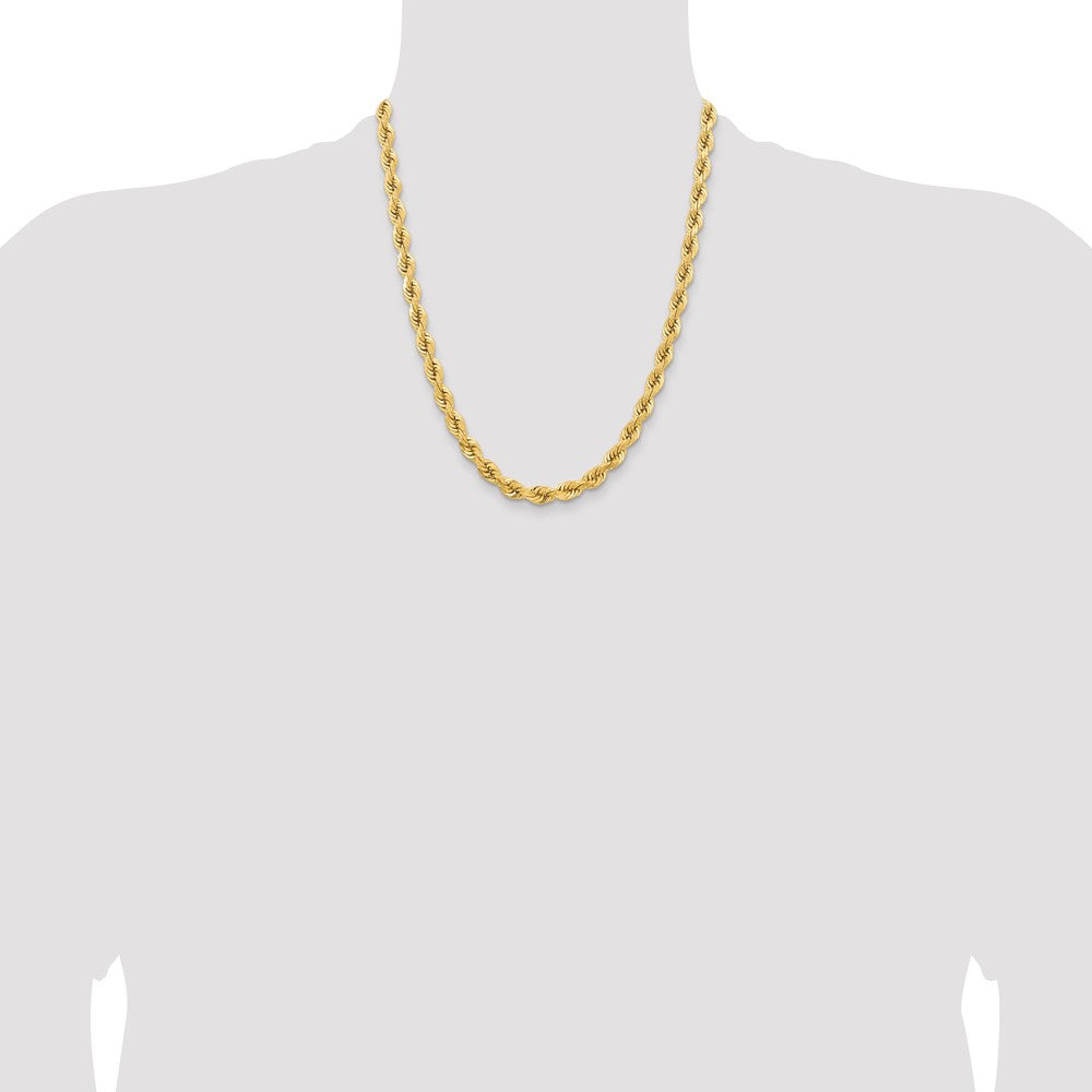 Diamond-cut Rope with Fancy Lobster Clasp Chain - WBC