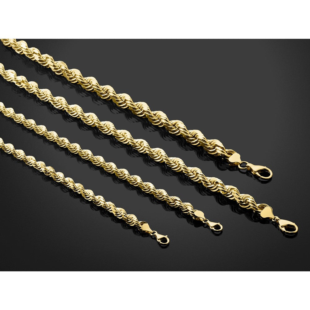 Diamond-cut Rope with Fancy Lobster Clasp Chain - WBC