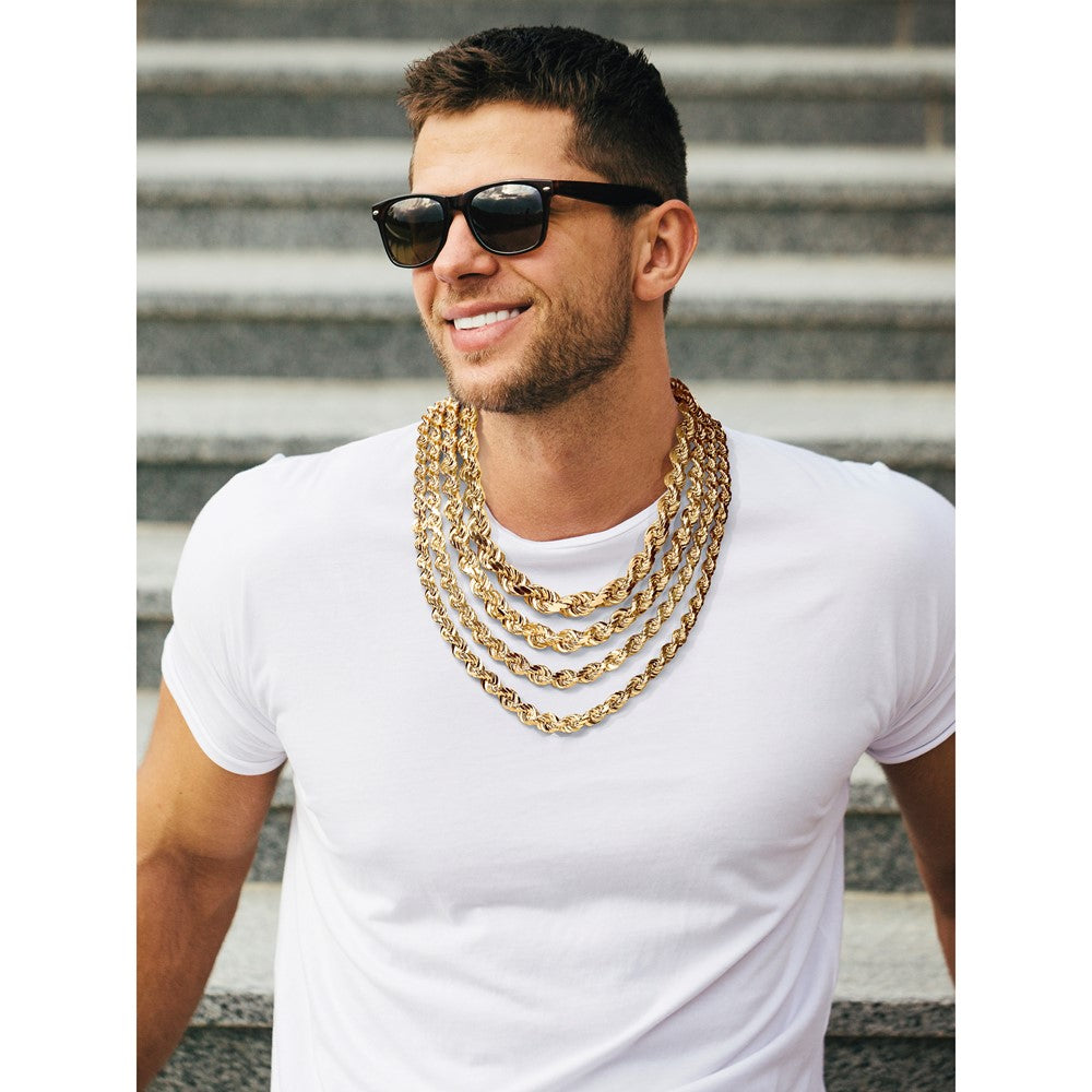 Diamond-cut Rope with Fancy Lobster Clasp Chain - WBC