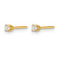 Inverness Polished .10ct Lab Grown Diamond Stud Post Piercing Earrings - WBC