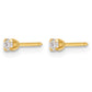 Inverness Polished .10ct Lab Grown Diamond Short Post Piercing Earrings - WBC