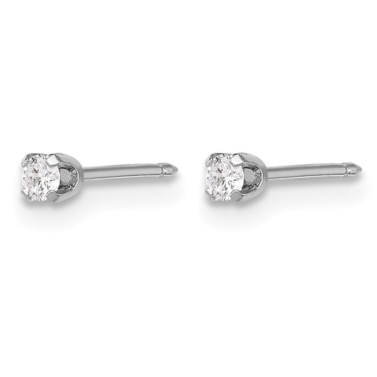 Inverness .10ct Lab Grown Diamond Stud Post Piercing Earrings - WBC