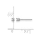 Inverness .10ct Lab Grown Diamond Stud Post Piercing Earrings - WBC