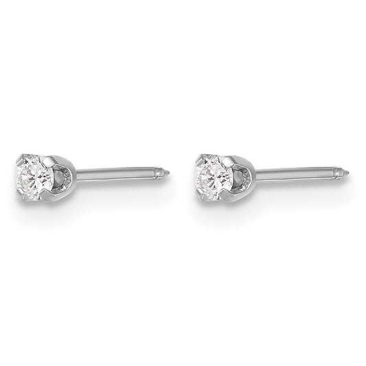 Inverness .10ct Lab Grown Diamond Short Post Piercing Earrings - WBC