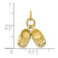 Polished 3-D Baby Shoes Charm - WBC