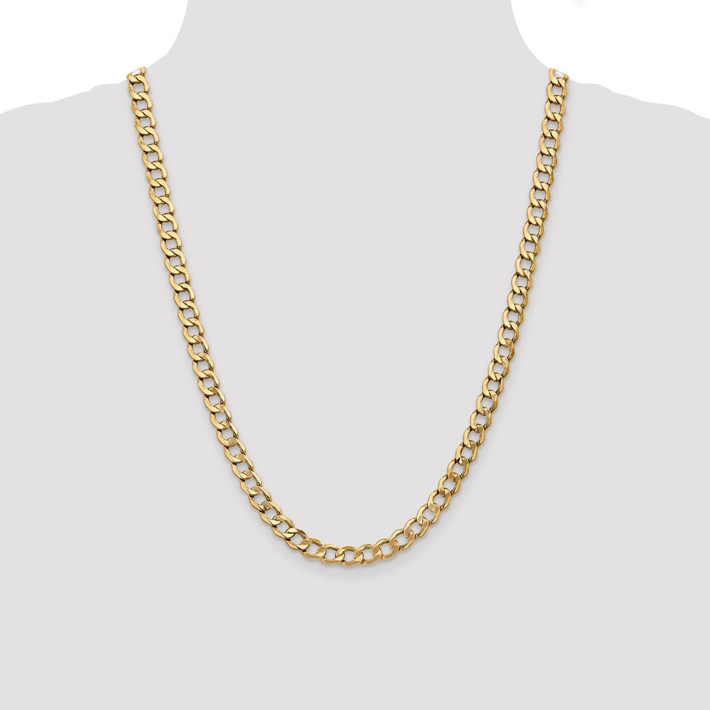 Semi-Solid Curb Link Chain - WBC