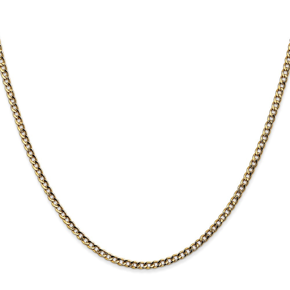 Semi-Solid Curb Link Chain - WBC