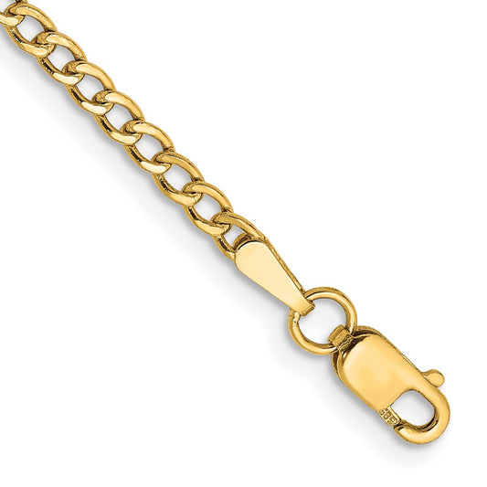Semi-Solid Curb Link Chain - WBC