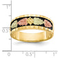 and Tri-color Black Hills Antiqued Leaves Mens Band - WBC