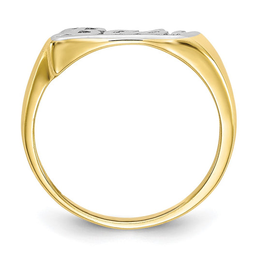 and Rhodium BABY Baby / Childs Ring - WBC