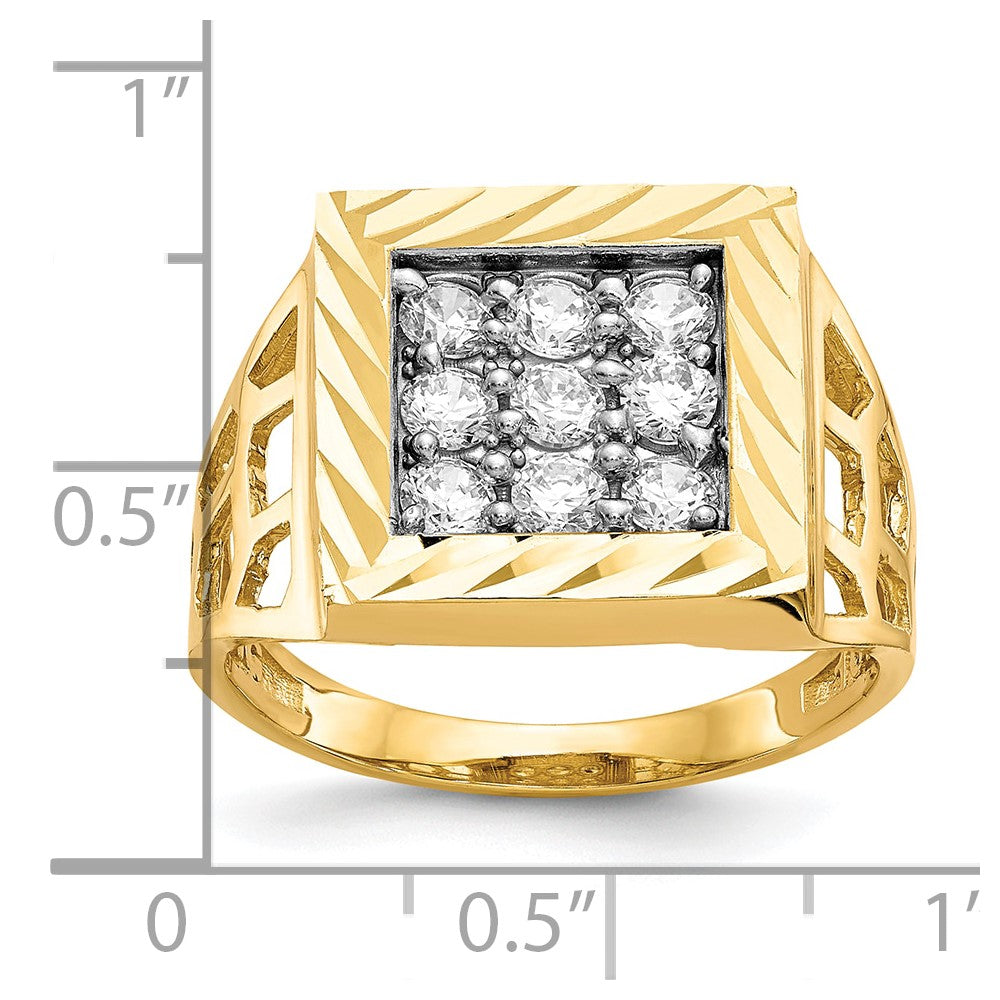 IB Goodman Mens CZ Ring - WBC