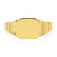 Octagonal Baby / Childs Signet Ring - WBC