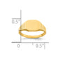 Octagonal Baby / Childs Signet Ring - WBC