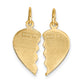 BEST FRIEND 2-Piece Break-Apart Heart Charm - WBC
