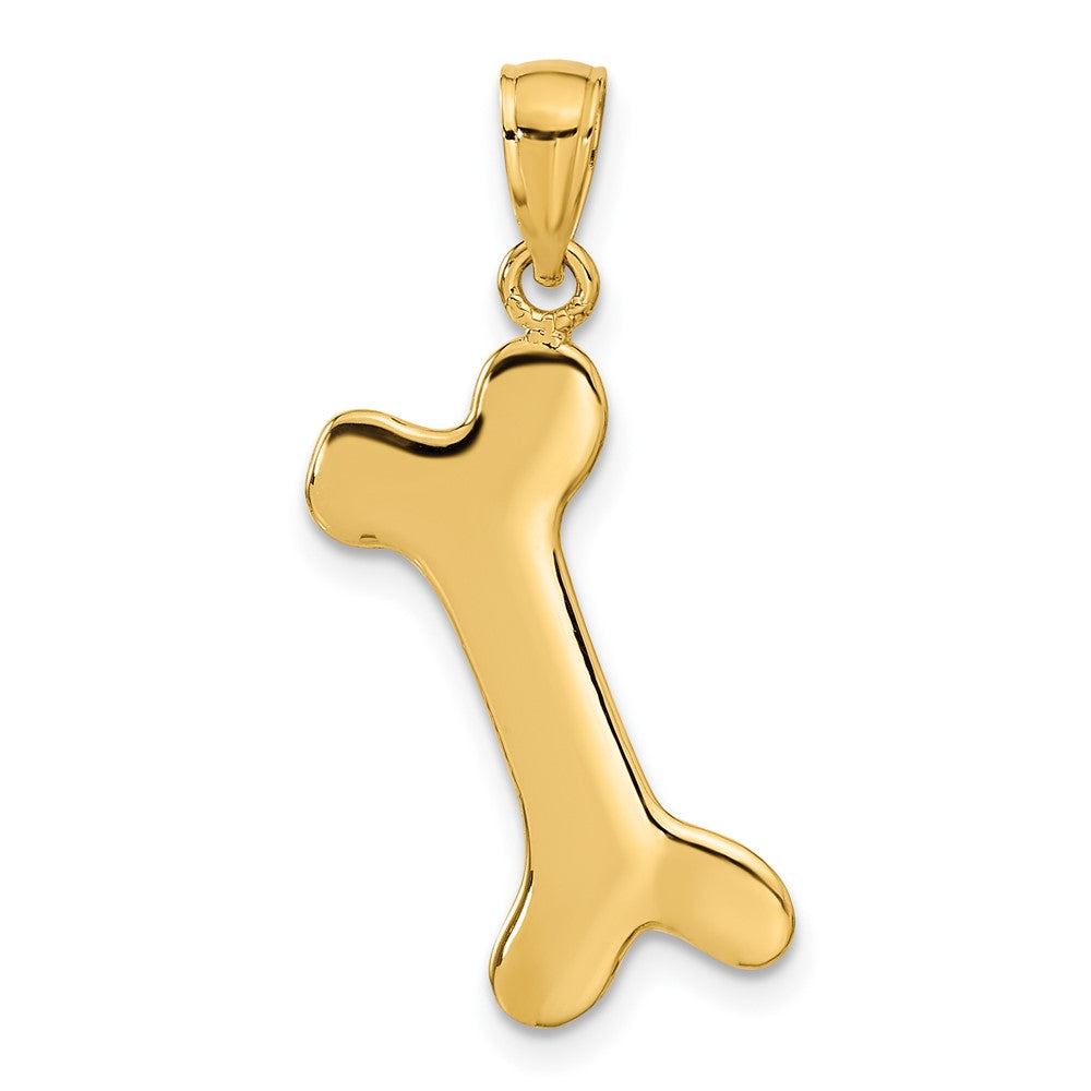 3-D Dog Bone Pendant - WBC