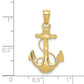Solid Polished Anchor with Rope Pendant - WBC