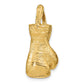 Hollow Polished 3-D Boxing Glove Pendant - WBC
