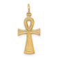 Solid Flat-Backed Ankh/Egyptian Cross Pendant - WBC
