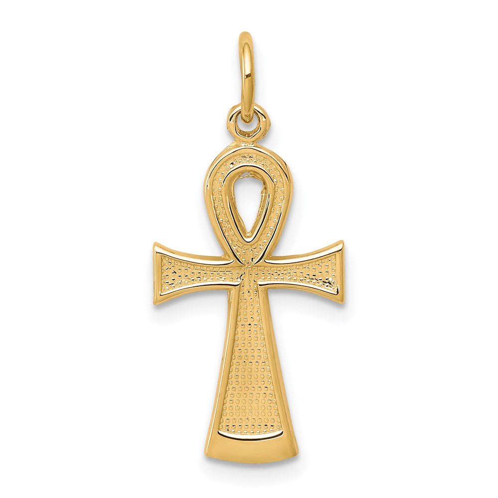 Solid Flat-Backed Ankh/Egyptian Cross Pendant - WBC