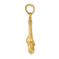 3-D Polished Anchor Pendant - WBC