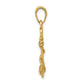3-D Anchor with Shackle and Entwined Rope Pendant - WBC