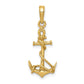 3-D Anchor with Shackle and Entwined Rope Pendant - WBC