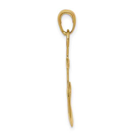 3-D Anchor Pendant - WBC
