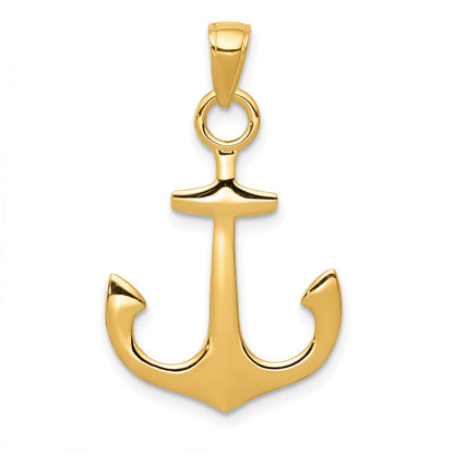 3-D Anchor Pendant - WBC